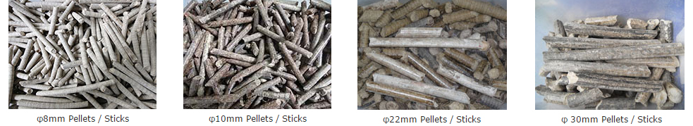 Pellets\sticks of Punching Briquetting Machine