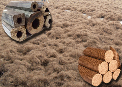 Agricultural Residues Turn to Burning Briquettes