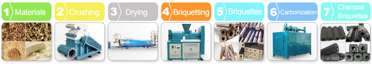 briquette machine plant processing