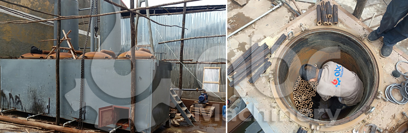 carbonization furnace for biomass briquetttes