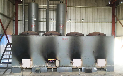 charring furnace or charcoal kiln