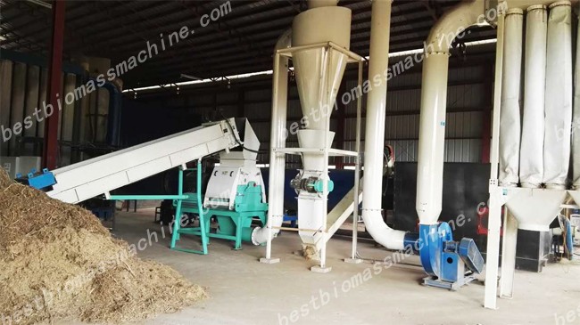 crushing for elephant grass pellet plant