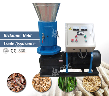 flat die waste wood pellet machine