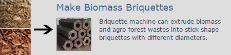 make biomass briquettes