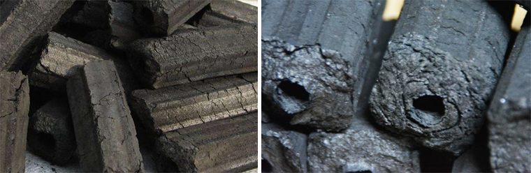 mechanism wood charcoal briquette