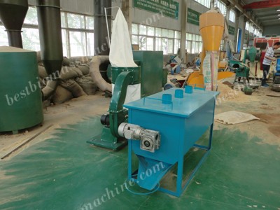 pellet cooling machine side