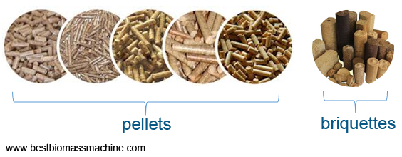 pellets and briquettes