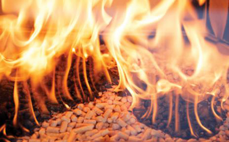 pellets burning