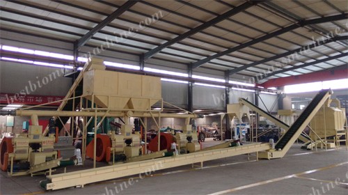 punching briquette production line