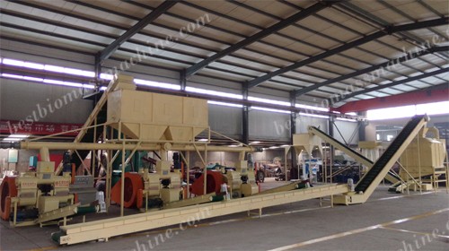 fuel briquette machine line