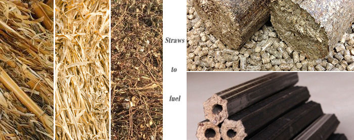 Turning Straws to Fuel with Straw Briquette Machine