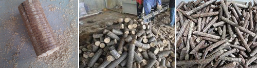 wood briquettes punching briquette production line