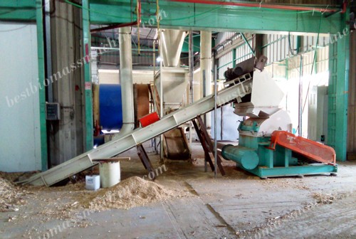 wood chipper for wood pellet production line
