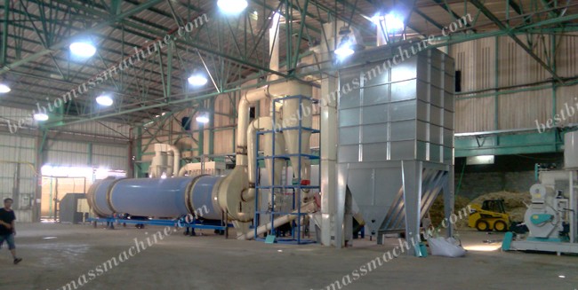 wood pellet production line